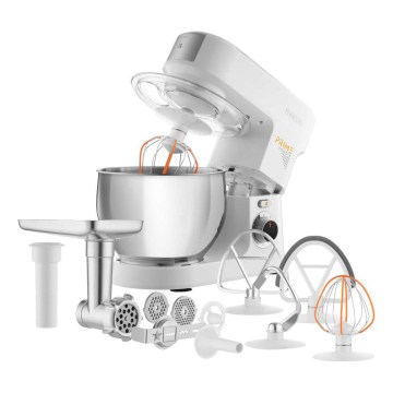 Sencor - Robot de cuisine avec bol en acier inoxydable 1000W/230V blanc