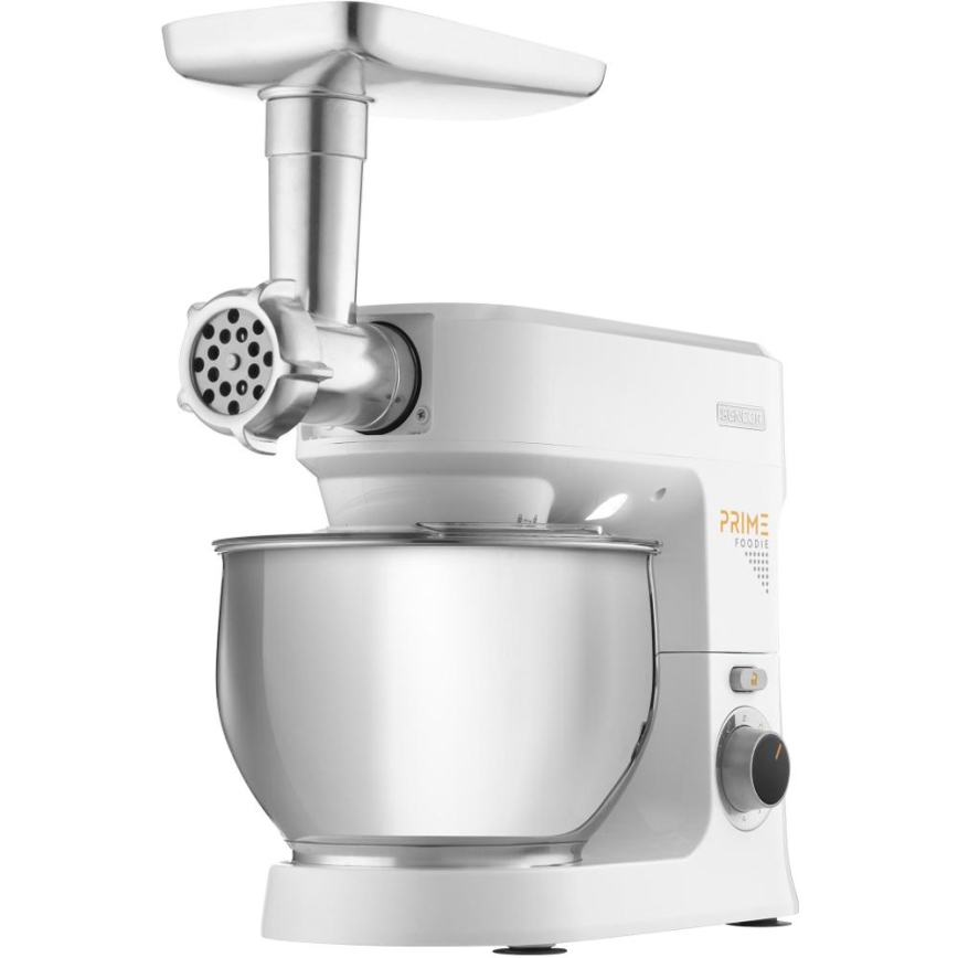 Sencor - Robot de cuisine avec bol en acier inoxydable 1000W/230V blanc