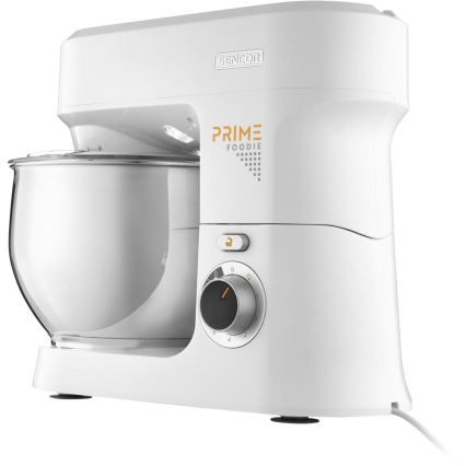 Sencor - Robot de cuisine avec bol en acier inoxydable 1000W/230V blanc