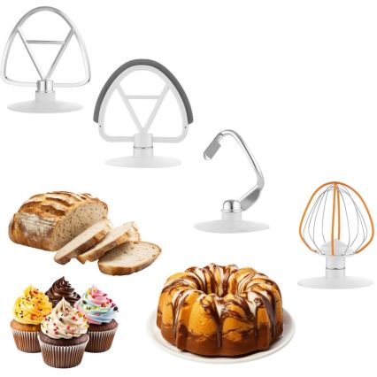 Sencor - Robot de cuisine avec bol en acier inoxydable 1000W/230V blanc