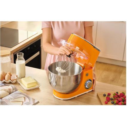 Sencor - Robot de cuisine avec bol en acier inoxydable 1300 W/230 V, orange