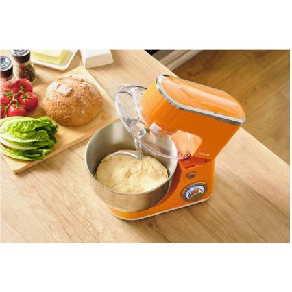 Sencor - Robot de cuisine avec bol en acier inoxydable 1300 W/230 V, orange