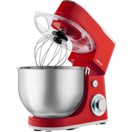 Sencor - Robot de cuisine avec bol en acier inoxydable 1300 W/230 V, rouge