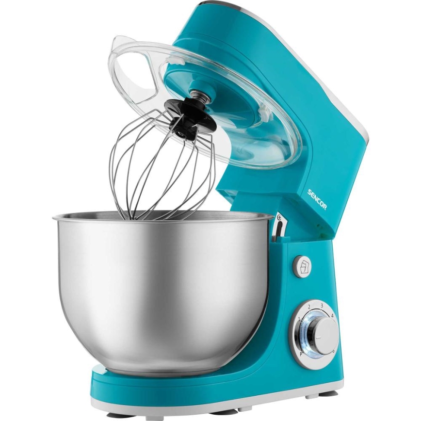 Sencor - Robot de cuisine avec bol en acier inoxydable 1300W/230V turquoise