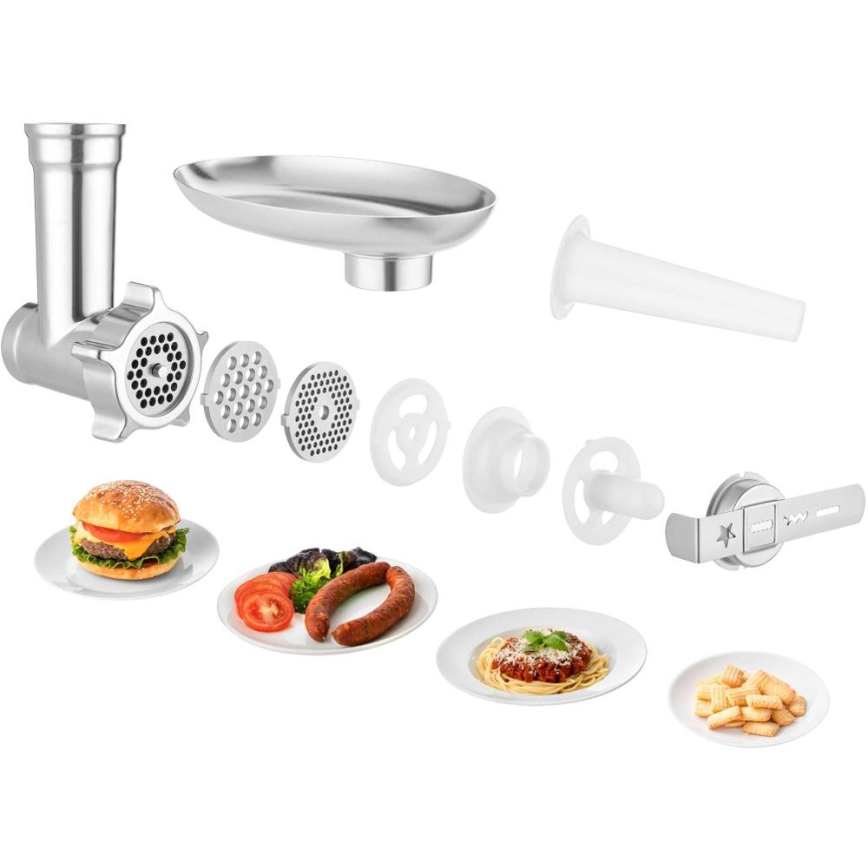 Sencor - Robot de cuisine avec bol en acier inoxydable 1700W/230V chrome mat