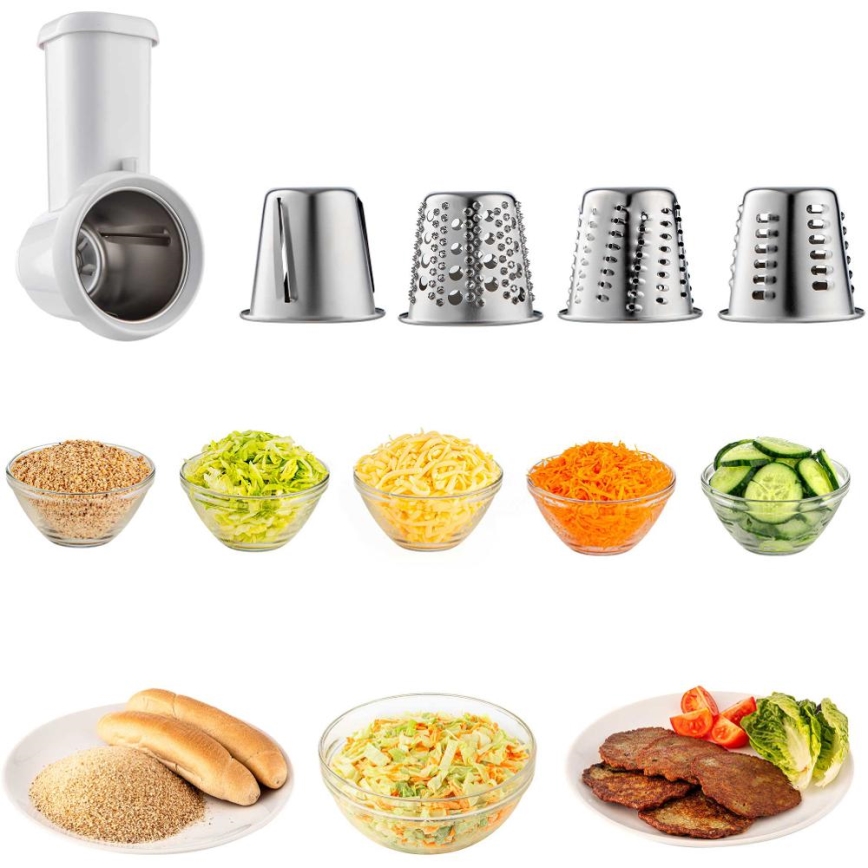 Sencor - Robot de cuisine avec bol en acier inoxydable 1700W/230V chrome mat