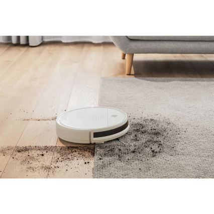 Sencor - Robotstofzuiger met dweilfunctie 2-in-1 18W/1500 mAh wit + afstandsbediening
