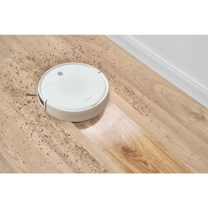 Sencor - Robotstofzuiger met dweilfunctie 2-in-1 18W/1500 mAh wit + afstandsbediening