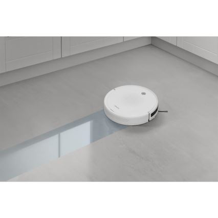 Sencor - Robotstofzuiger met dweilfunctie 2-in-1 18W/1500 mAh wit + afstandsbediening