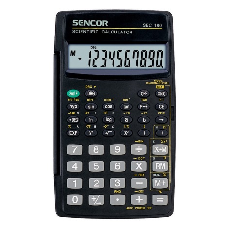 Sencor - School Rekenmachine 1xLR1130 zwart
