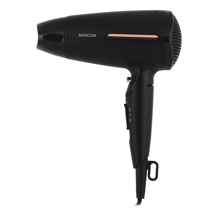 Sencor - Sèche-cheveux 1600W/230V noir/doré