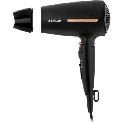 Sencor - Sèche-cheveux 1600W/230V noir/doré