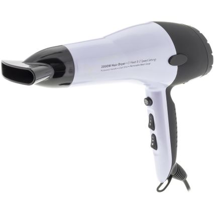 Sencor - Sèche-cheveux 2000W/230V blanc/noir