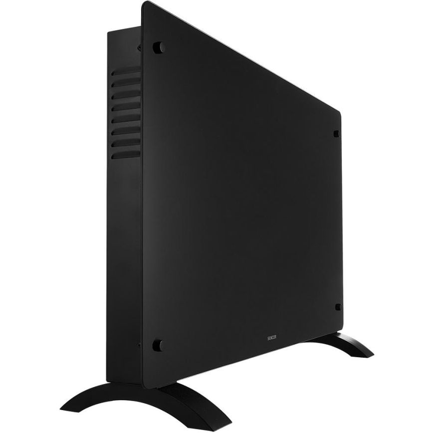 Sencor - Slimme elektrische directe kachel/convectorkachel 2000W/230V IP24 Wi-Fi zwart + afstandsbediening