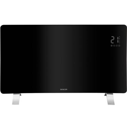 Sencor - Slimme elektrische directe kachel/convectorkachel 1200/2400W/230V IP24 Wi-Fi zwart
