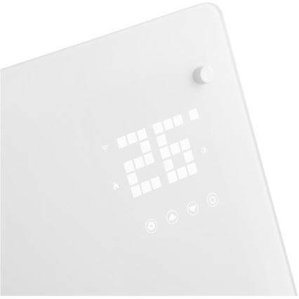 Sencor - Slimme elektrische convectorkachel 2000 W/230 V IP24 Wi-Fi wit + afstandsbediening