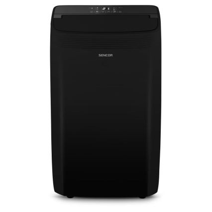 Sencor - Slimme mobiele airconditioner 4-in-1 met complete accessoires 900W/230V 9000 BTU Wi-Fi zwart + afstandsbediening