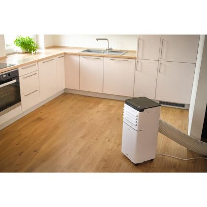 Sencor - Slimme mobiele airconditioner 3-in-1 inclusief complete accessoires 1020W/230V 10000 BTU Wi-Fi wit + afstandsbediening