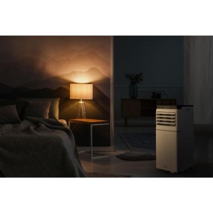 Sencor - Slimme mobiele airconditioner 3-in-1 inclusief complete accessoires 1020W/230V 10000 BTU Wi-Fi wit + afstandsbediening