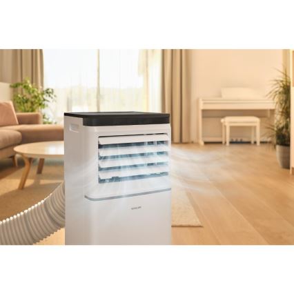 Sencor - Slimme mobiele airconditioner 3-in-1 inclusief compleet toebehoren 760W/230V 7000 BTU Wi-Fi wit + afstandsbediening