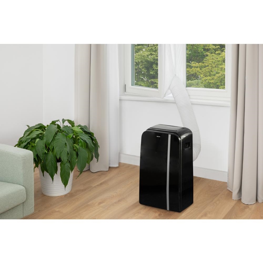 Sencor - Slimme mobiele airco 3in1 inclusief complete accessoires 1450W/230V 12000 BTU Wi-Fi zwart + afstandsbediening
