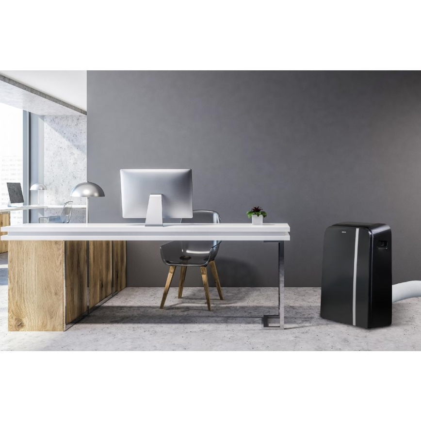 Sencor - Slimme mobiele airco 3in1 inclusief complete accessoires 1450W/230V 12000 BTU Wi-Fi zwart + afstandsbediening