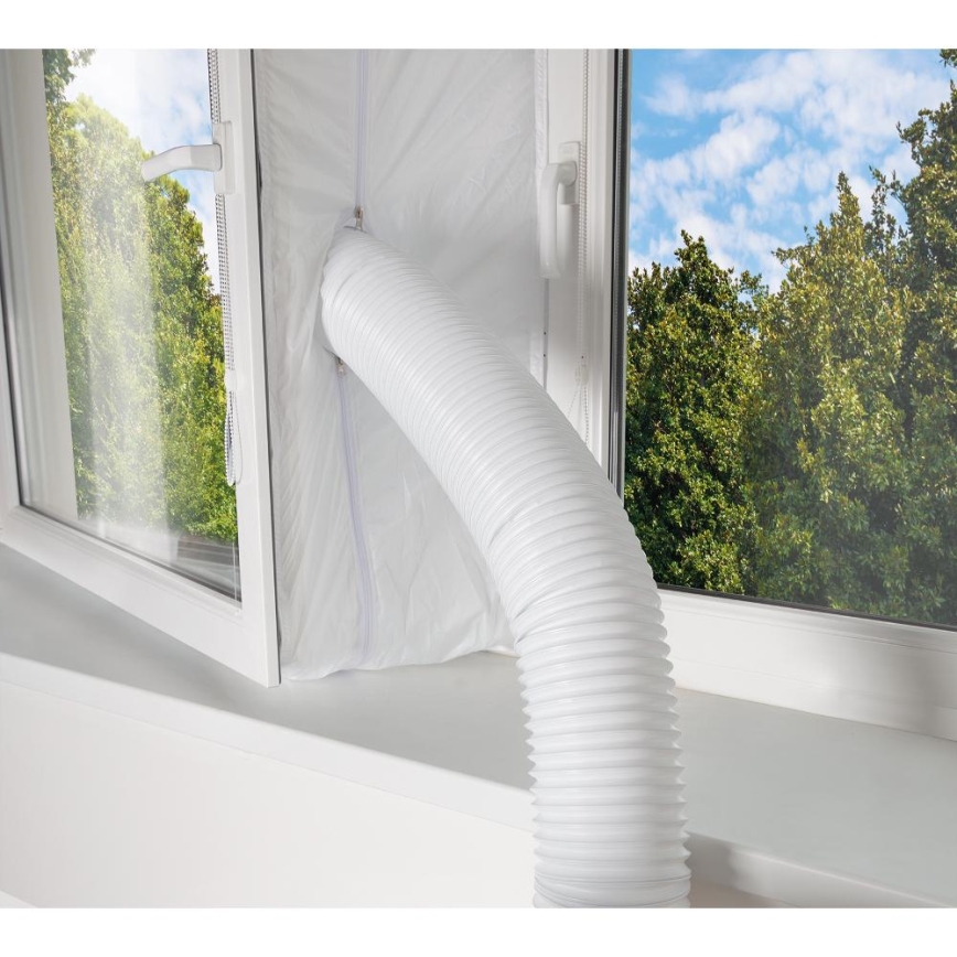 Sencor - Slimme mobiele airco 3in1 inclusief complete accessoires 1450W/230V 12000 BTU Wi-Fi zwart + afstandsbediening