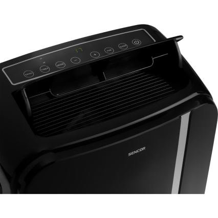 Sencor - Slimme mobiele airco 3in1 inclusief complete accessoires 1450W/230V 12000 BTU Wi-Fi zwart + afstandsbediening