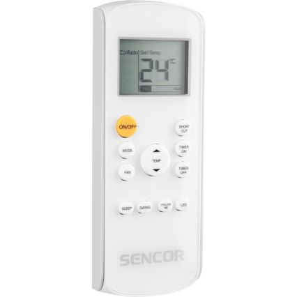 Sencor - Slimme mobiele airco 3in1 inclusief complete accessoires 1450W/230V 12000 BTU Wi-Fi zwart + afstandsbediening