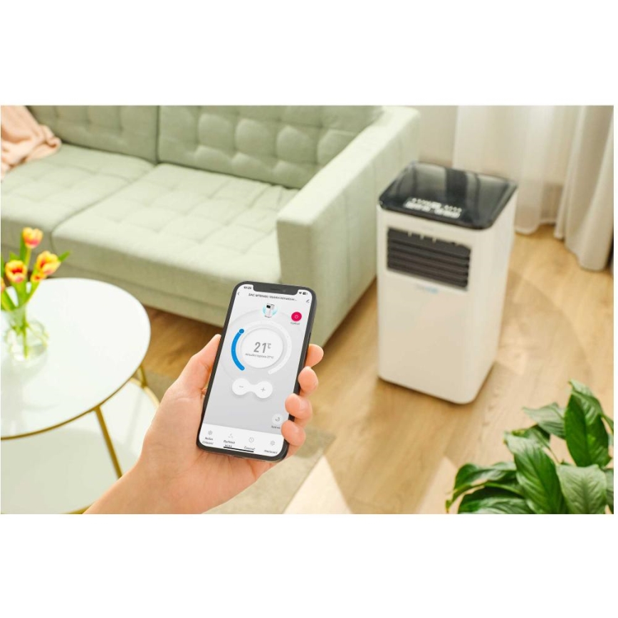 Sencor - Slimme mobiele airco 3in1 inclusief complete accessoires 805W/230V 8000 BTU Wi-Fi + afstandsbediening