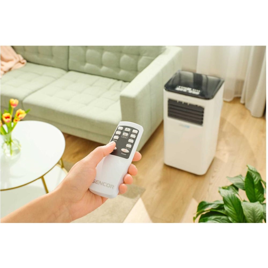 Sencor - Slimme mobiele airco 3in1 inclusief complete accessoires 805W/230V 8000 BTU Wi-Fi + afstandsbediening