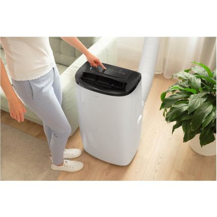 Sencor - Slimme mobiele airconditioner 4-in-1, inclusief complete accessoires, 1700W/230V 12000 BTU Wi-Fi wit + afstandsbediening