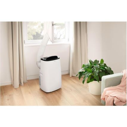 Sencor - Slimme mobiele airconditioner 4-in-1, inclusief complete accessoires, 1700W/230V 12000 BTU Wi-Fi wit + afstandsbediening