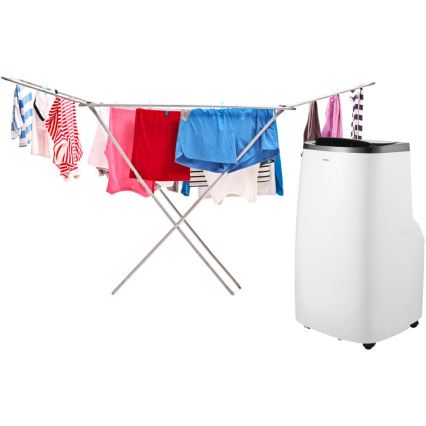 Sencor - Slimme mobiele airconditioner 4-in-1, inclusief complete accessoires, 1700W/230V 12000 BTU Wi-Fi wit + afstandsbediening