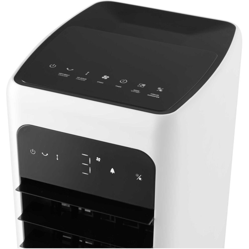 Sencor - Slimme mobiele luchtkoeler 60W/230V Wi-Fi wit + afstandsbediening