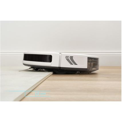 Sencor - Slimme robotstofzuiger met dweilfunctie 2-in-1 28W/2600 mAh Wi-Fi wit + afstandsbediening