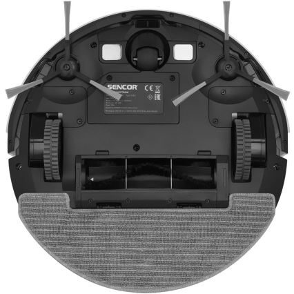 Sencor - Slimme robotstofzuiger met dweilfunctie 2-in-1 28W/2600 mAh Wi-Fi wit + afstandsbediening