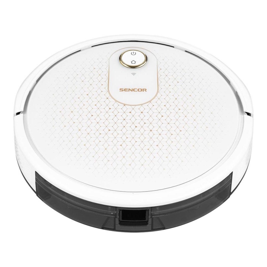 Sencor - Slimme robotstofzuiger met dweilfunctie 2-in-1 28W/2600 mAh Wi-Fi wit + afstandsbediening