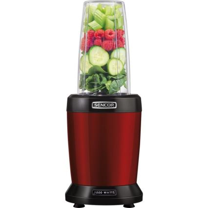 Sencor - Smoothie voedingsmixer 1000W/230V rood