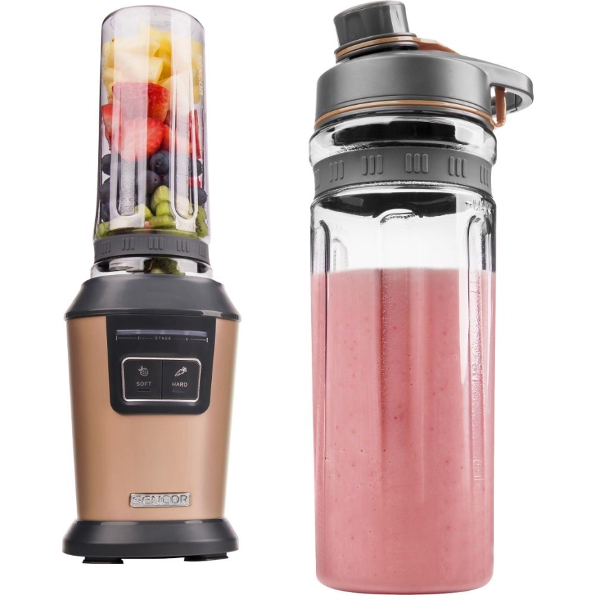 Sencor - Smoothieblender met accessoires 800W/230V koperkleurig