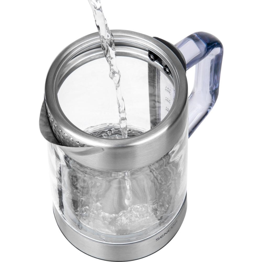 Sencor - Snelle waterkoker met temperatuurregeling 1,5 l 1500W/230V RVS
