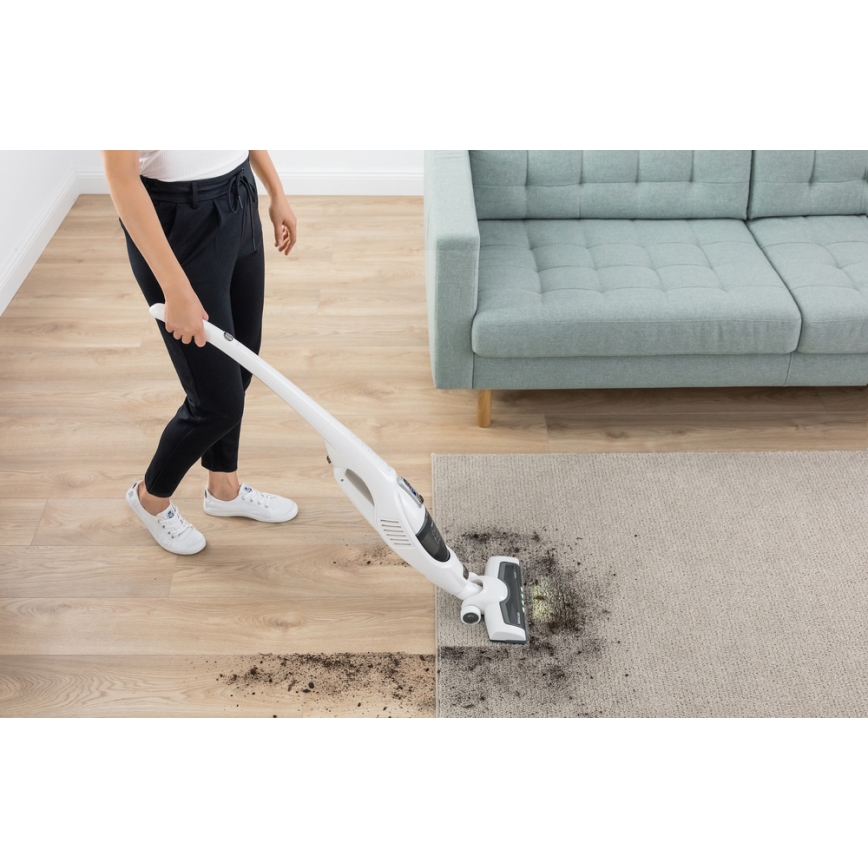 Sencor - Snoerloze Steel Stofzuiger 2in1 met Elektrische Borstel 2200 mAh