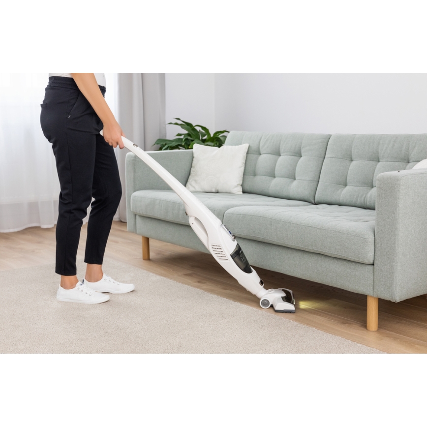 Sencor - Snoerloze Steel Stofzuiger 2in1 met Elektrische Borstel 2200 mAh