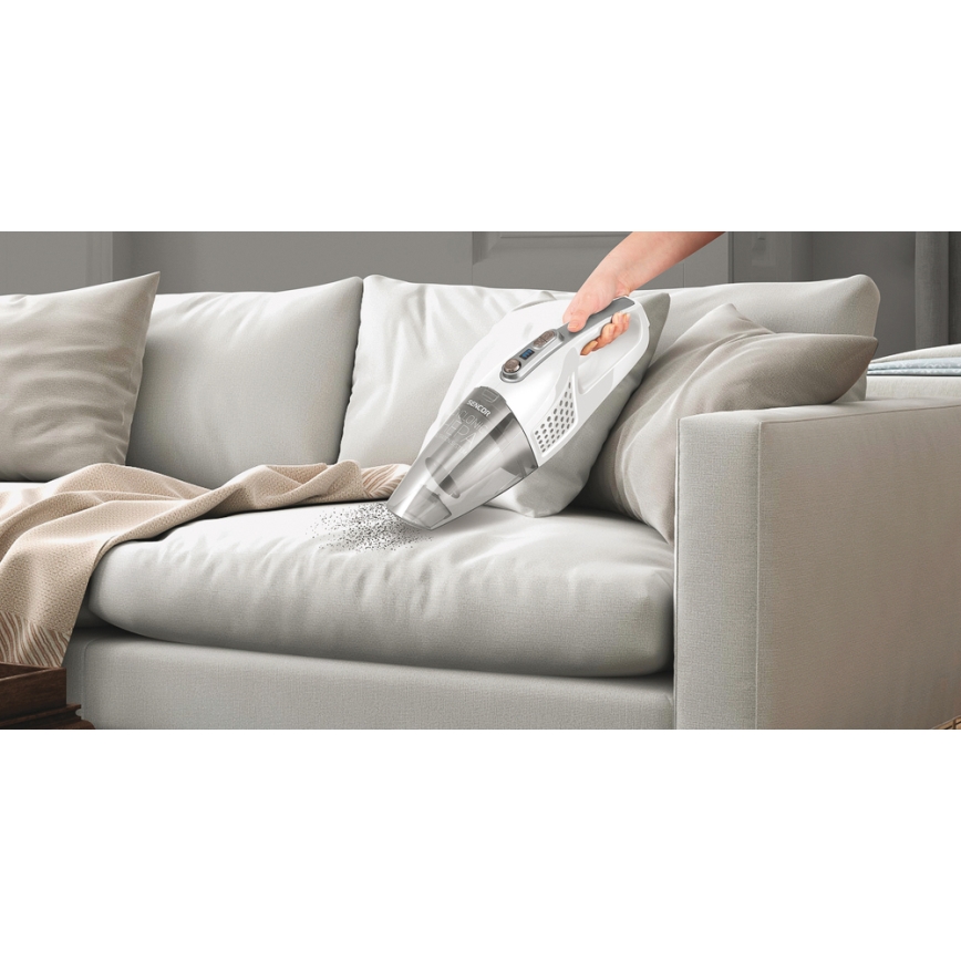 Sencor - Snoerloze Steel Stofzuiger 2in1 met Elektrische Borstel 2200 mAh