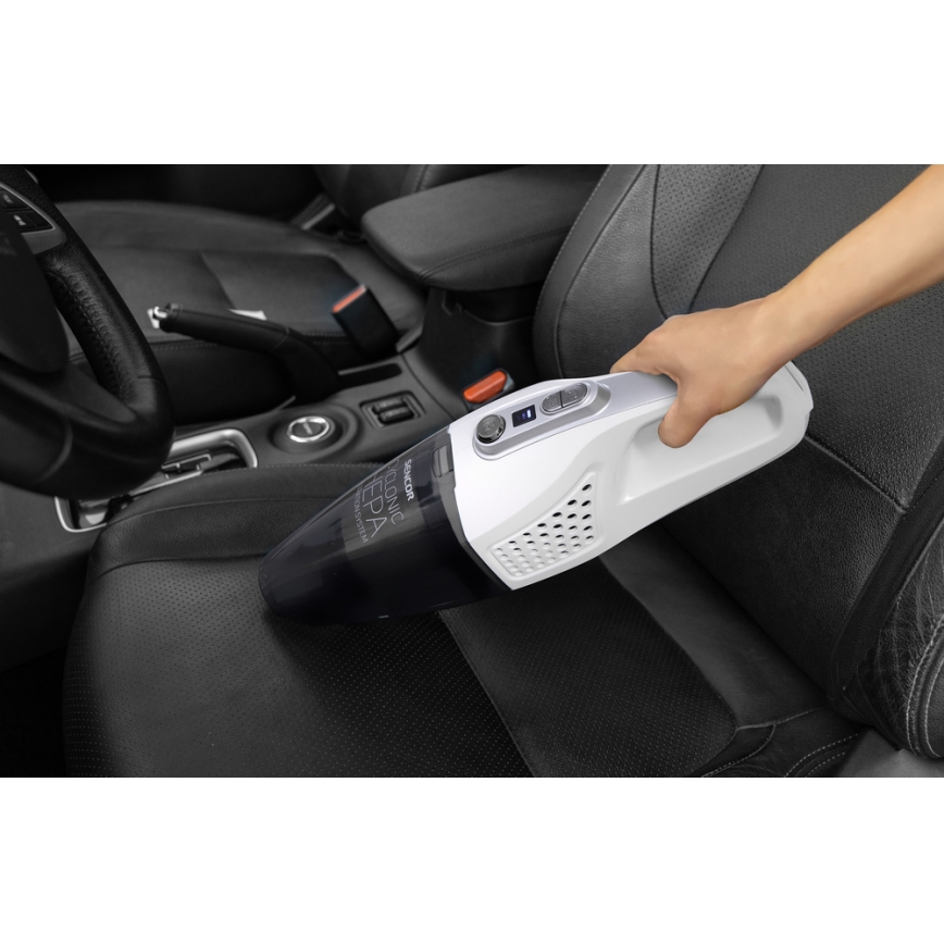 Sencor - Snoerloze Steel Stofzuiger 2in1 met Elektrische Borstel 2200 mAh
