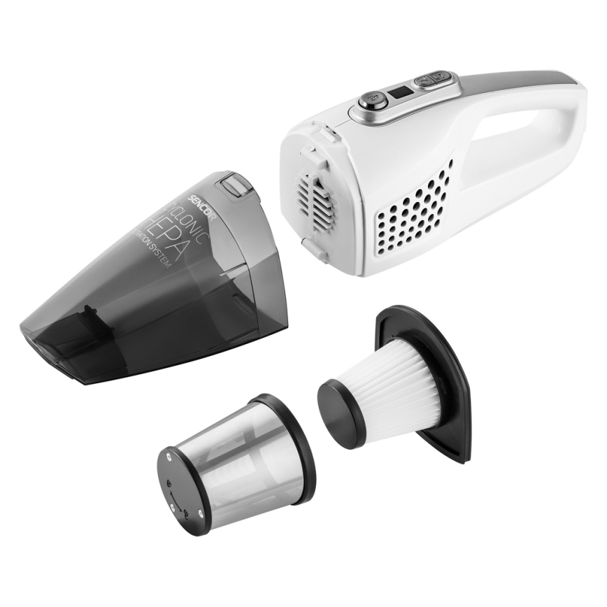 Sencor - Snoerloze Steel Stofzuiger 2in1 met Elektrische Borstel 2200 mAh