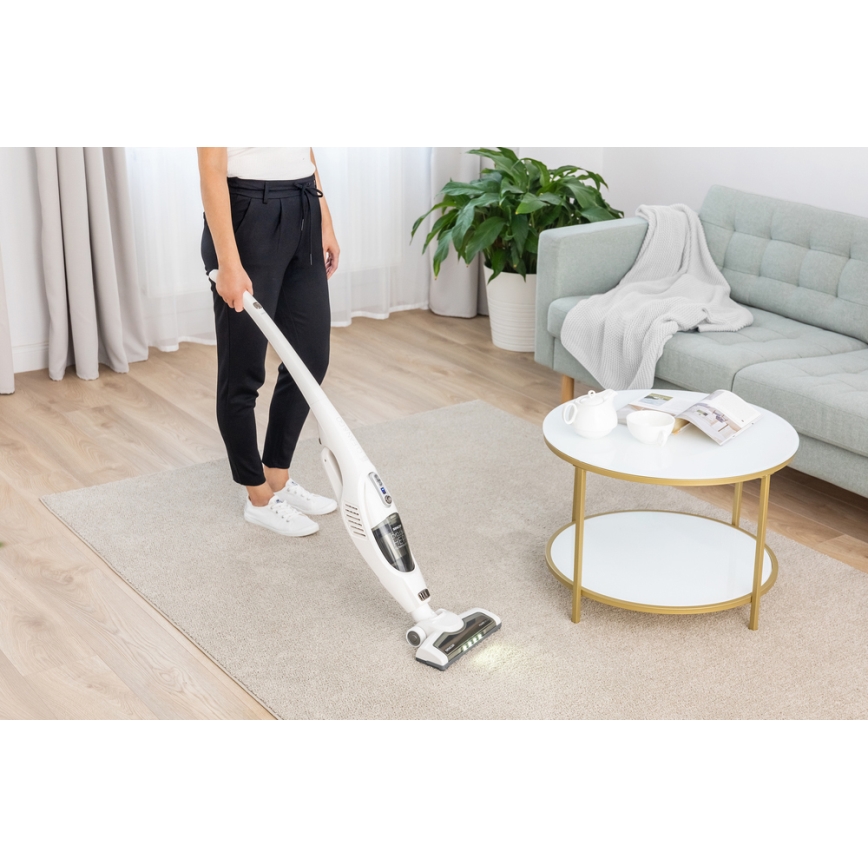 Sencor - Snoerloze Steel Stofzuiger 2in1 met Elektrische Borstel 2200 mAh