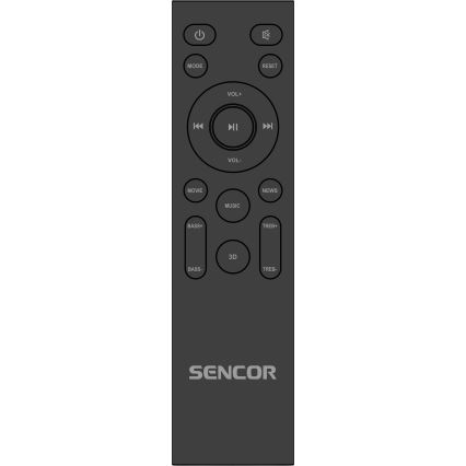 Sencor - Soundbar 200W/230V + afstandsbediening