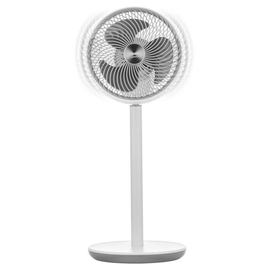 Sencor - Staande ventilator 3D UltraSilent 26W/230V wit + afstandsbediening