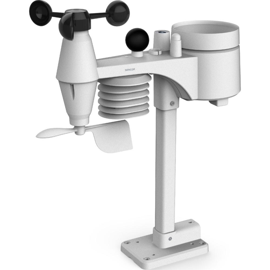 Sencor - Station météo professionnelle avec écran couleur LCD et réveil 5V/1xCR2032 + 3xAA